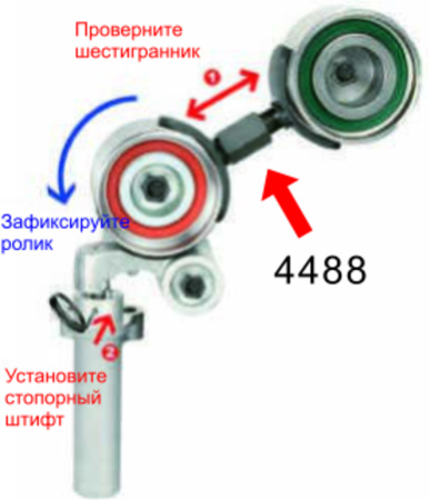 Приспособление для фиксации натяжного ролика JTC-4488 (TOYOTA)