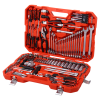 Набор инструментов 1/4" & 3/8 & 1/2" 6-гранный (в кейсе) 166 предметов JTC-H166C
