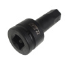Головка торцевая ударная JTC-641122 (3/4", HEX, H22, L=100 мм)