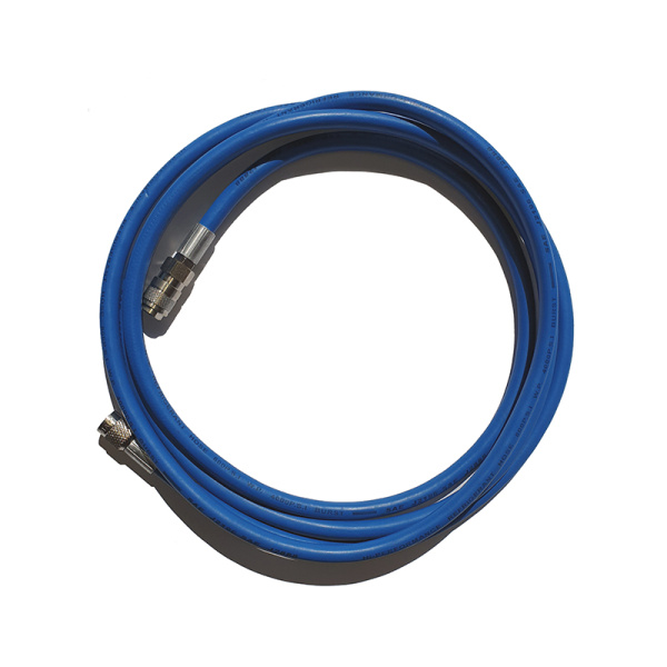 Шланг гибкий с резьбой 1/4" SAE для R134, длина 3 м, синий