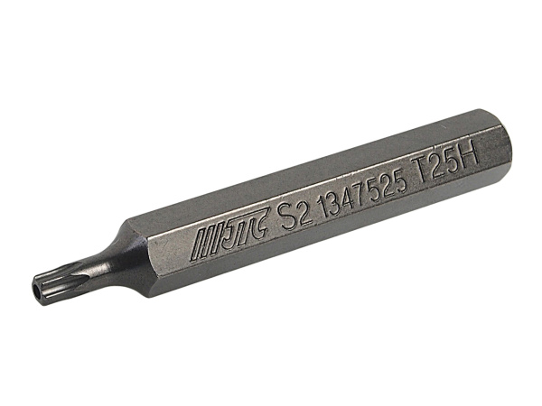 Бита TORX удлиненная JTC-1347525 (Т25Hх75 мм, 10 мм, S2)