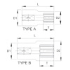 Licota P2009 Головка торцевая spline 1/4" 9 мм