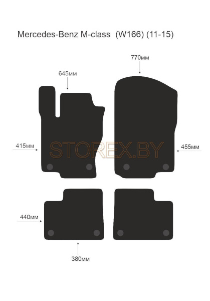 Mercedes-Benz M-class (W166) (11-15) copy