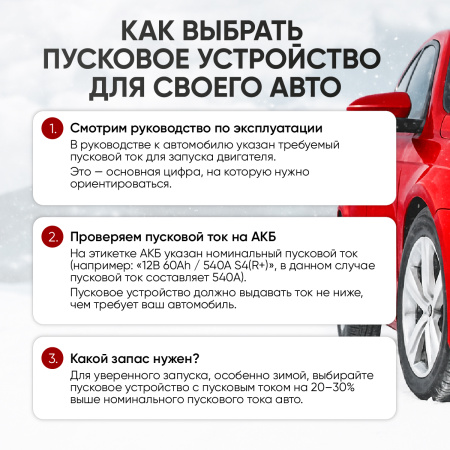 Пусковое устройство 12В, 20 000 мАч, 1000/2000А iCartool IC-JSL20