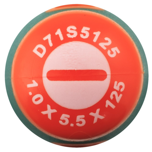 Отвертка стержневая шлицевая D71S5125, ANTI-SLIP GRIP, SL5.5х125 мм