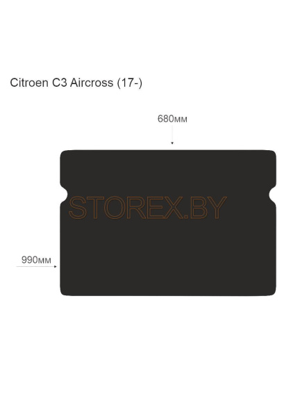 Citroen C3 Aircross (17-) Багажник copy
