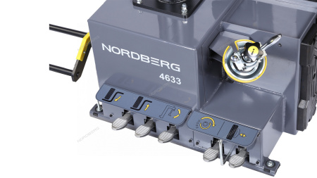 Станок шиномонтажный NORDBERG 4633 с автоматической монтажной головкой, серый (до 30"), автомат