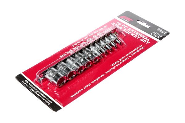 Набор головок торцевых JTC-3901 (1/4"-3/8", TORX, Е4-Е18, 10 предметов)