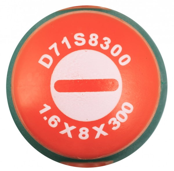 Отвертка стержневая шлицевая D71S8300, ANTI-SLIP GRIP, SL8.0х300 мм
