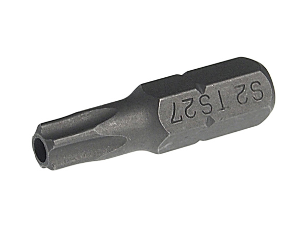 Бита TORX 5-ти гранная с отверстием JTC-1192527 (TS27Hх25 мм, 1/4")