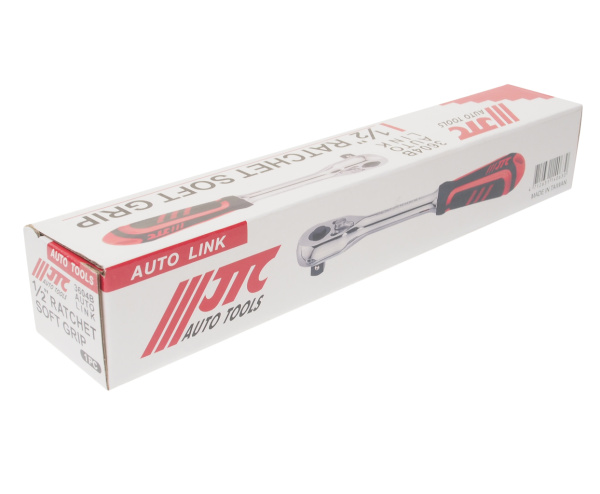 Трещотка с резиновой рукояткой JTC-3604B (1/2", 36 зубьев, 257 мм)