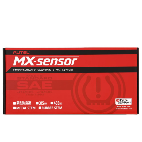 Датчик TPMS Autel MX-1 433МГц+315МГц, быстрофиксируемый, металл., серебристый, 20 шт.
