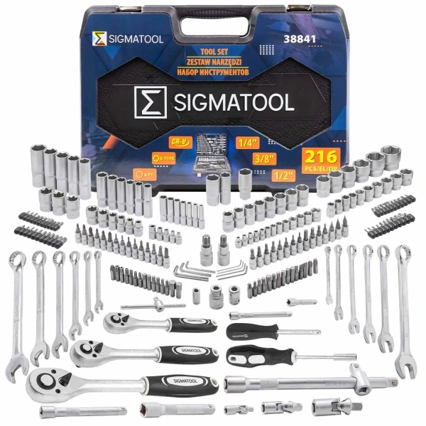 Набор инструментов 216пр. 1/4''3/8''1/2''(6гр, 12гр)