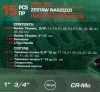 Набор инструментов 15пр. 3/4'', 1''(12гр.)