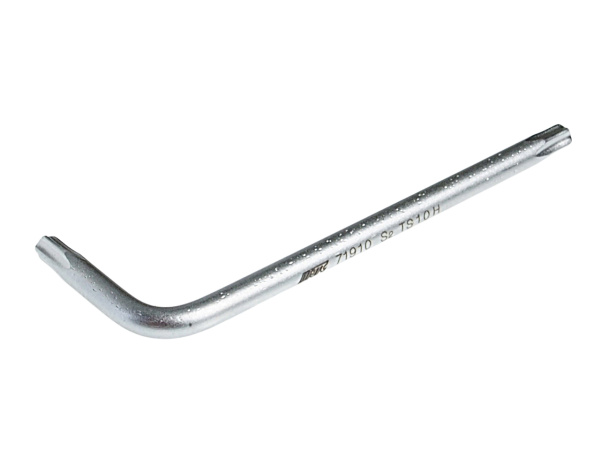 Ключ TORX Г-образный 5-гранный JTC-71910 (TS10H, L=51 мм)
