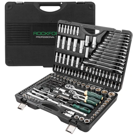 Набор инструментов 216пр.+3 1/4''3/8''1/2''(6гр, 12гр)