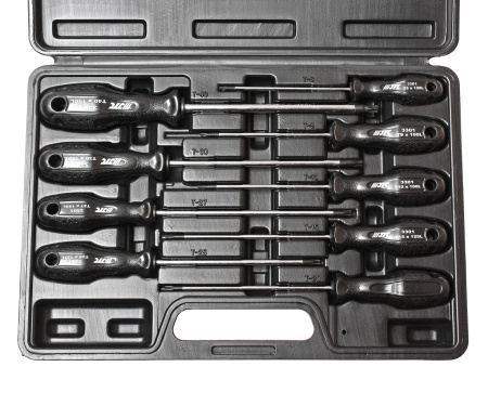Набор отверток TORX JTC-3301 (T8х100 мм-T40х150 мм, 9 предметов)