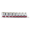 Набор торцевых головок 1/2", шестигранные, 3/8"-7/8", 8 предметов KING TONY 4510SR