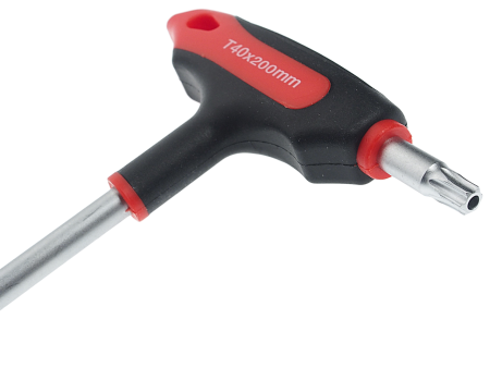 Ключ TORX Т-образный T40H с отверстием JTC-784840