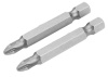 Набор вставок (бит) торцевых 1/4" Pozidriv PZ3 50 мм 2 предмета TOLSEN TT20319