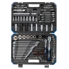 Набор инструментов 125+6пр.1/4''1/2''(6-гран.)(4-36мм,36-12гр.)+(ключи трещоточные:8х10,12х13мм, ключи резрезные:8х10,9х11,12х13мм)