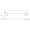 Licota AWT-ERS43 Ключ комбинированный 43 мм