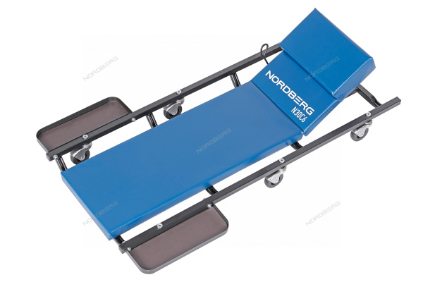 Лежак подкатной с подъемным подголовником и магнитными лотками NORDBERG N30C6