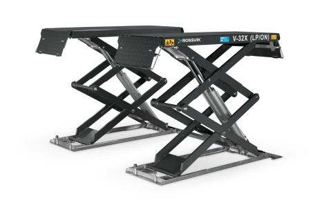 Автоподъемник ножничный напольный ROSSVIK PRO V-32X (LP/ON) (г/п 3.2 т, 380 В, RAL7040, цвет серый)
