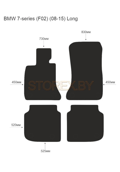 BMW 7-series (F02) (08-15) Long copy