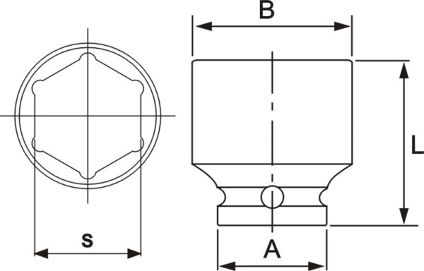 Головка торцевая ударная JTC-443839 (1/2", 39 мм, L=48 мм)