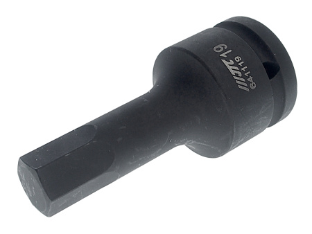 Бита-головка ударная JTC-641119 (3/4", HEX, Н19, L=100 мм)