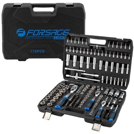 Набор инструментов 172пр. 1/4'', 3/8'', 1/2''(6гр.)(4-32мм)