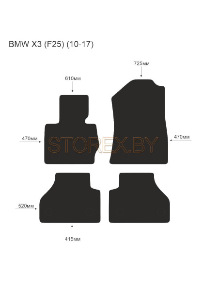 BMW X3 (F25) (10-17) copy