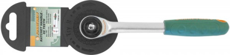 Рукоятка трещоточная ротационная R6602, со сквозным приводом 1/4"DR, 60 зубцов, 180 мм