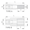Licota P2013L Головка торцевая глубокая spline 1/4" 13 мм