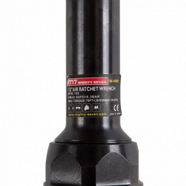 Трещотка пневматическая MIGHTY SEVEN NE-4305, 1/2", 95 Нм, удлиненная
