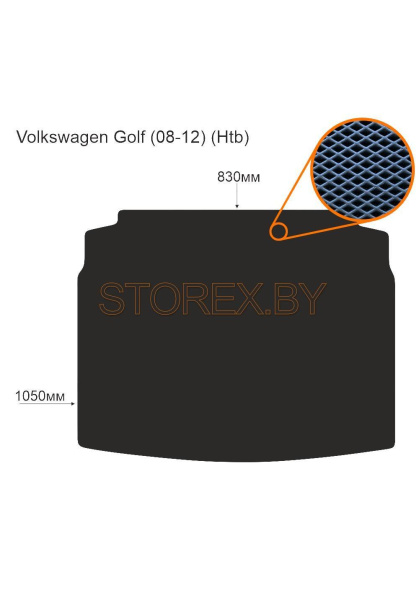 Volkswagen Golf (08-12) (Htb) Багажник copy