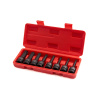 Набор головок ударных ROSSVIK ST242 1/2", Torx T30-T80, 8 предметов