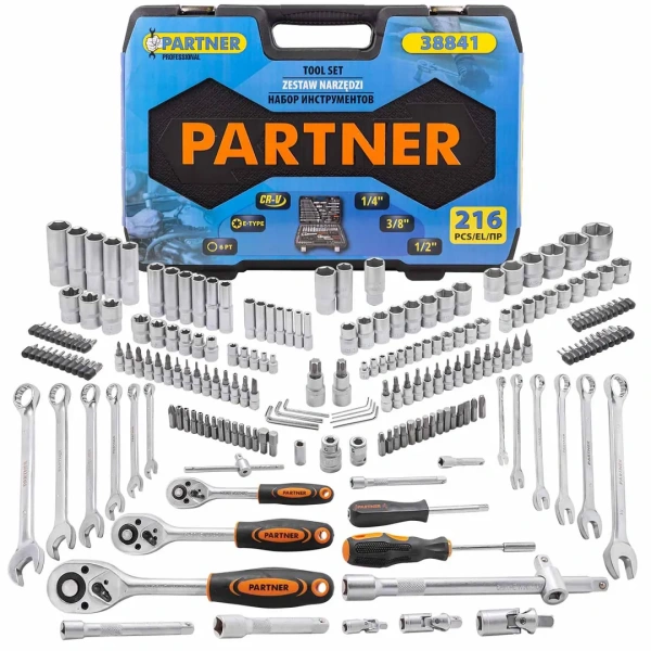 Набор инструментов 216пр. 1/4''3/8''1/2''(6гр, 12гр)