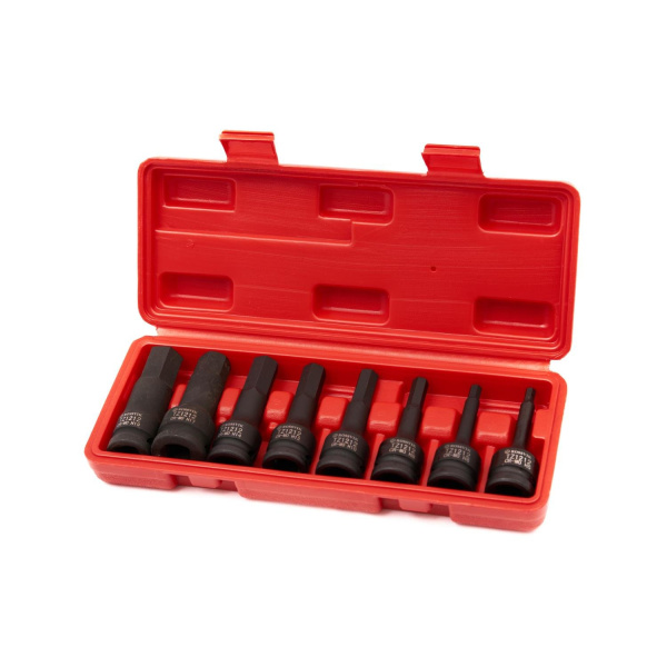 Набор головок ударных ROSSVIK ST241 (1/2", Hex, H5-H19, 8 предметов)