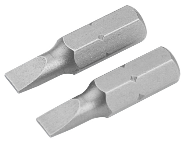 Набор вставок (бит) торцевых 1/4" Slotted 4х0,5 мм 25 мм 2 предмета TOLSEN TT20202