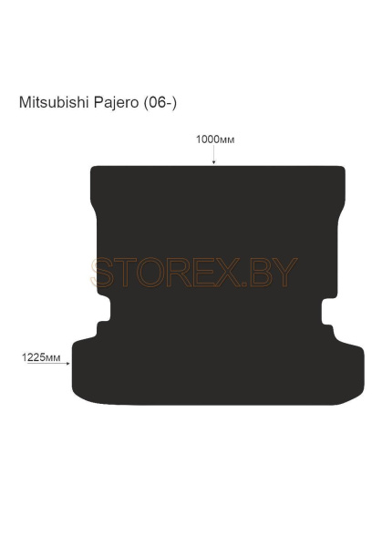 Mitsubishi Pajero (06-) Багажник copy