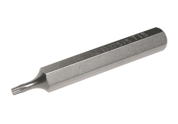 Бита TORX удлиненная JTC-1337515 (Т15х75 мм, 10 мм, S2)