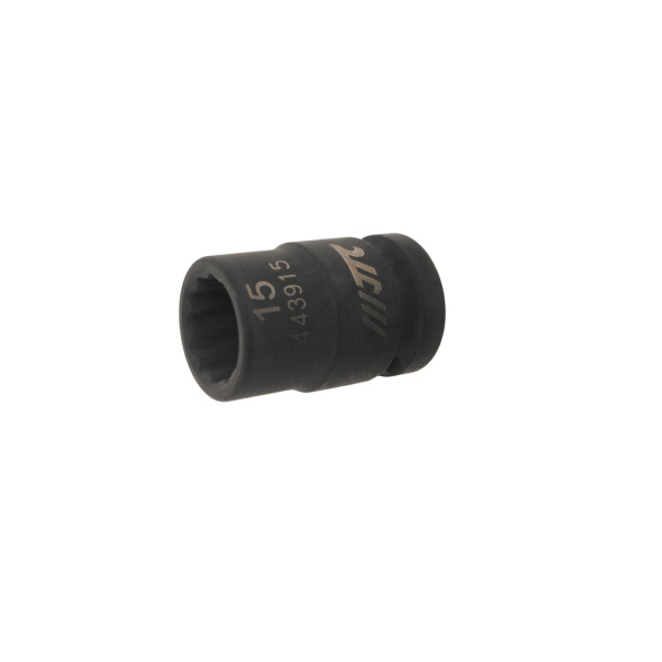 Головка торцевая 12-гранная ударная JTC-443915 (1/2", 15 мм, L=38 мм)