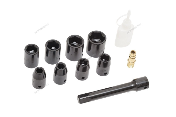 Пневмогайковерт ударный в кейсе 1/2", 850 Нм NORDBERG ECO NP14085K