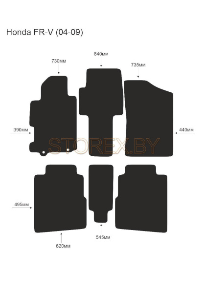Honda FR-V (04-09) 6 шт copy