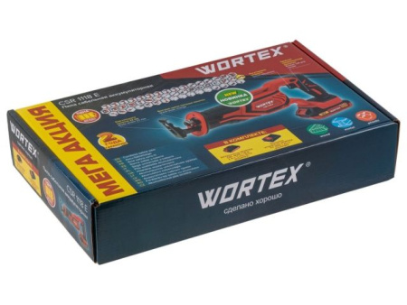 Аккум. сабельная пила WORTEX CSR 1118 E в кор. ALL1 XLT SET 18В, 1 акк., 2 Ач, дер. 115 мм