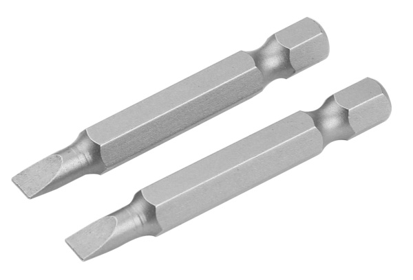Набор вставок (бит) торцевых 1/4" Slotted 6,5х1,2 мм 50 мм 2 предмета TOLSEN TT20307