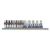 Набор торцевых головок 1/4", шестигранные, 4-13 мм, 9 предметов KING TONY 2509MR