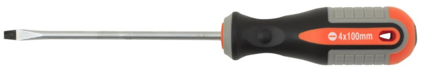 Отвертка стержневая шлицевая 750410, ROUND GRIP, SL4x100 мм